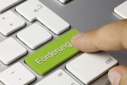 Tastatur mit Aufschrift Förderung