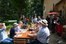 Abschlussbesprechung beim Vereinsheim „Hallersteiner Haisla“