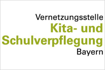Schriftzug Vernetzungsstelle Kita- und Schulverpflegung Bayern
